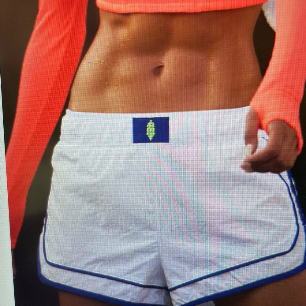 Free People Varsity Blue Shorts